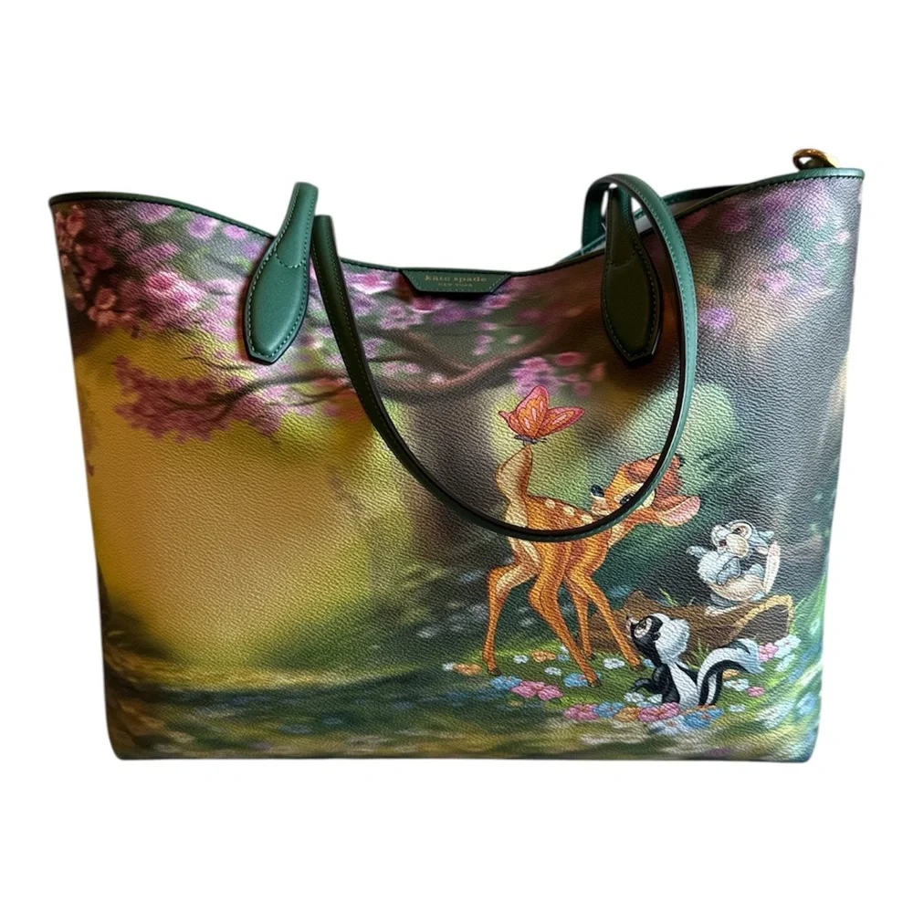 Kate Spade Disney x Bambi Sutton Medium Leather Tote NWT $398